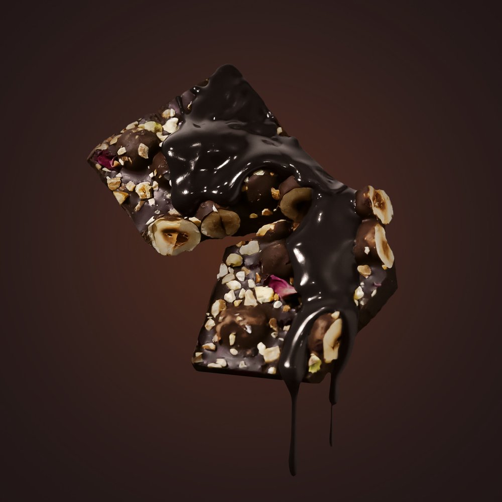 Hazelnut and Pistachio Bark