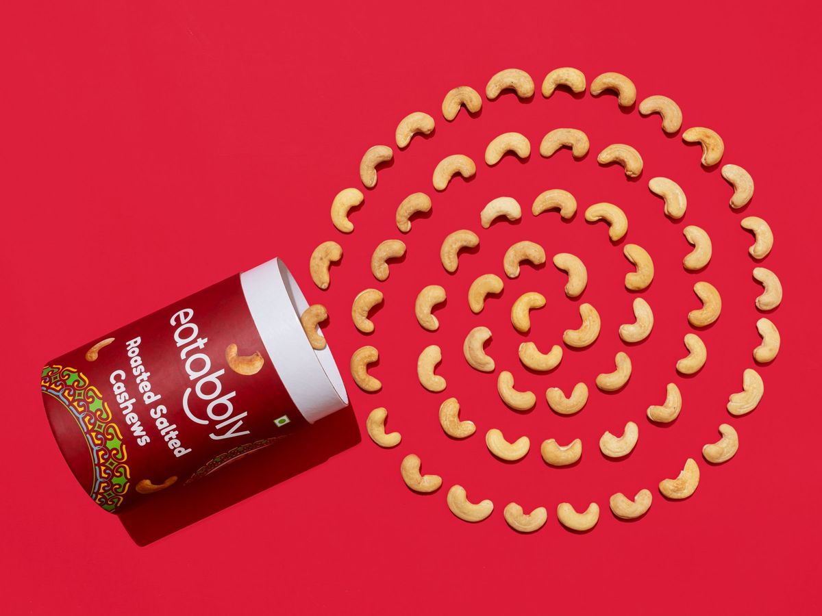 Snack pack photography for a Zepto listing, shot at the Team TSB studio in Thane