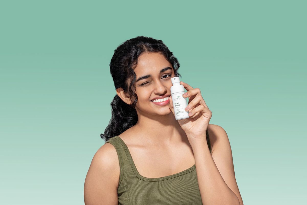 Skincare on model product photography by Team TSB